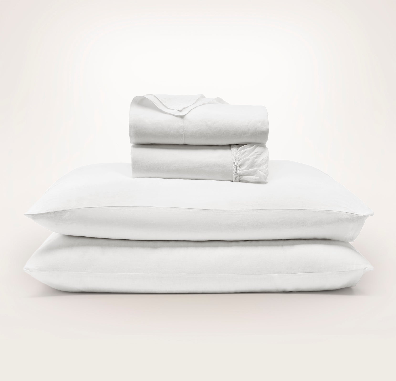 Linen Sheet Set in White