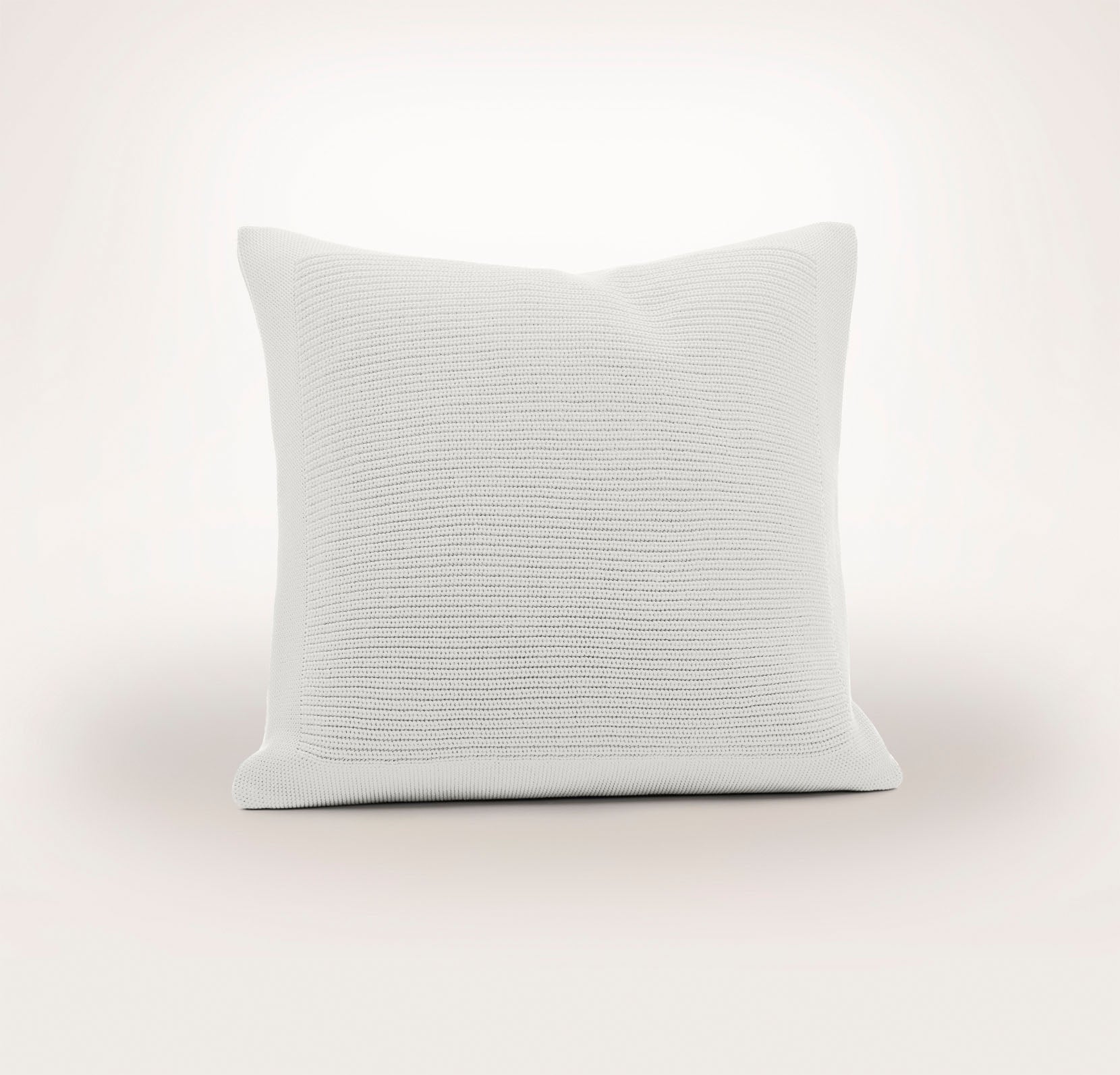 Ribbed Knit Pillow Cover (20x20) in Mist