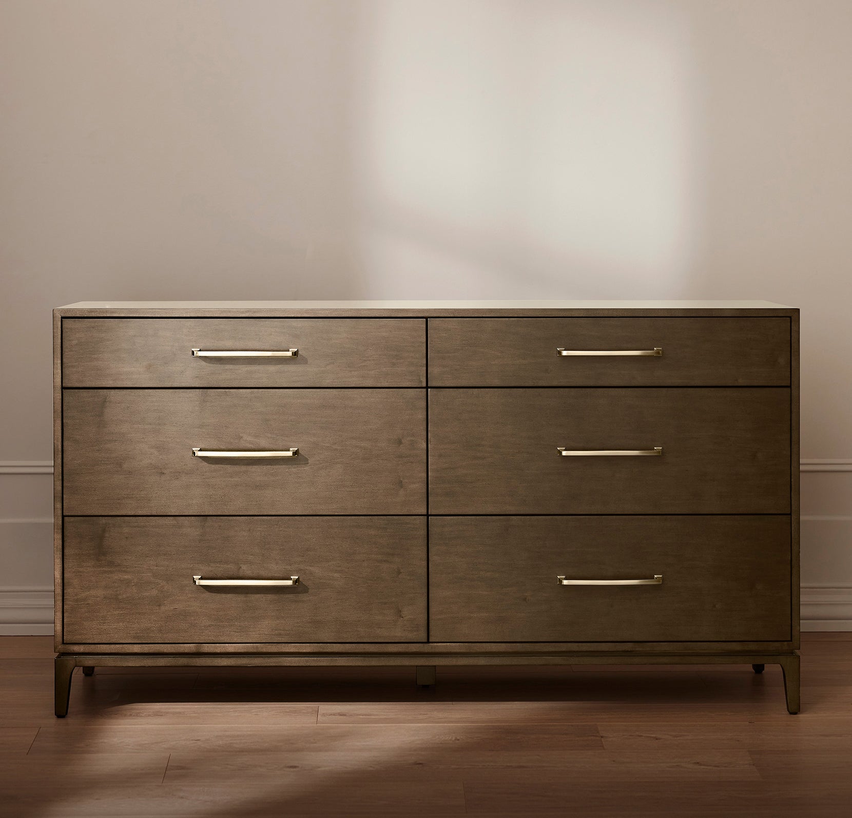 6-Drawer Wood Dresser in Espresso