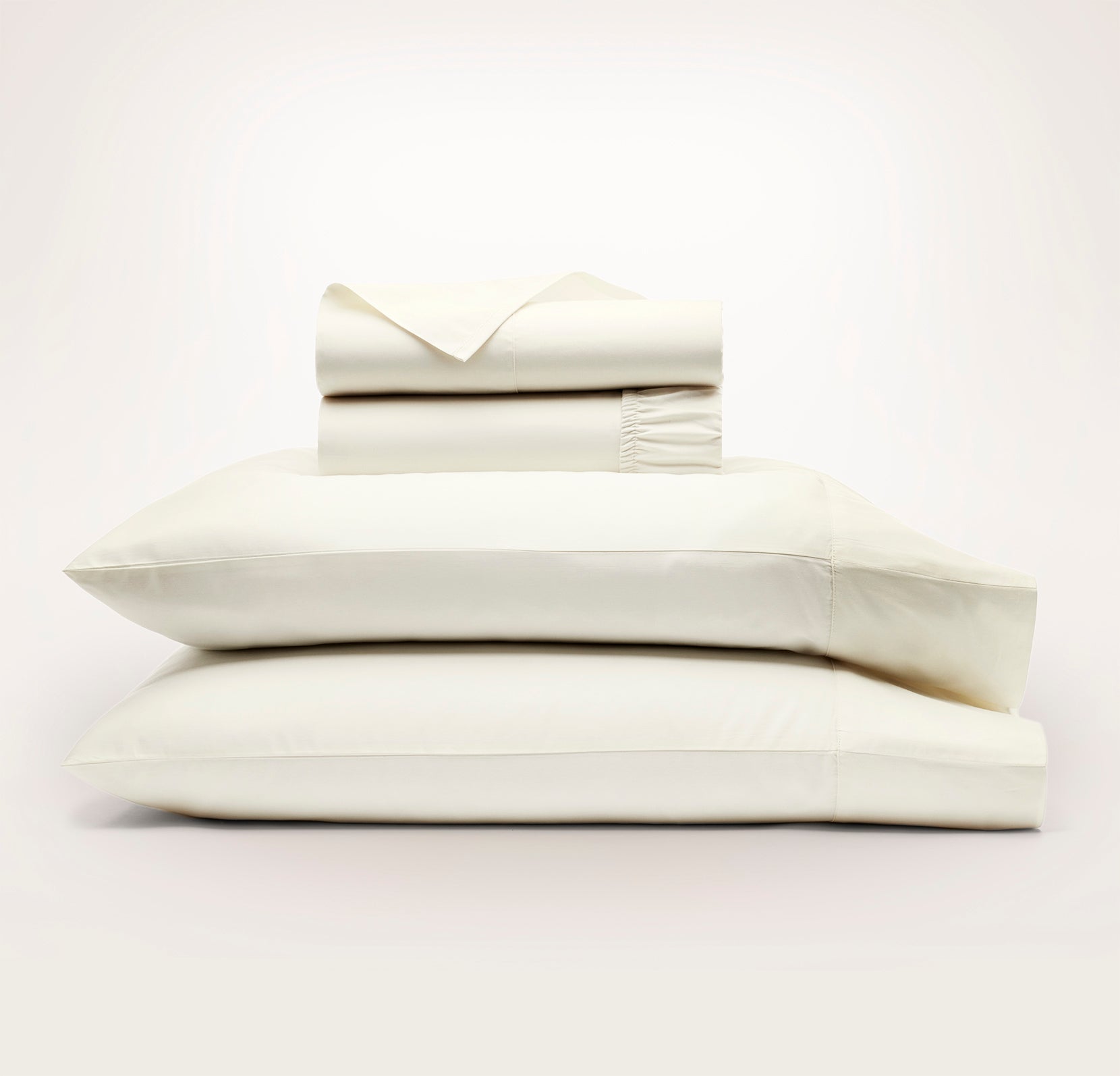 Signature Hemmed Sheet Set in Cream