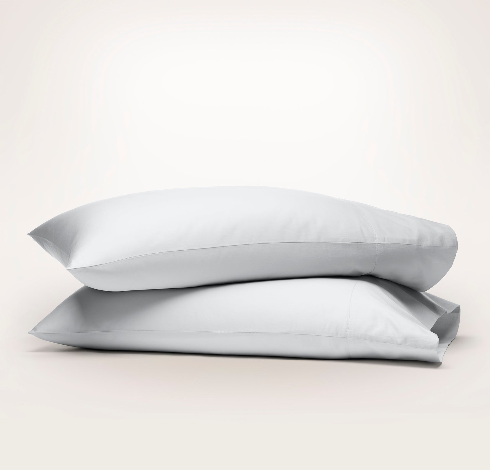 Percale Hemmed Pillowcase Set in Sky