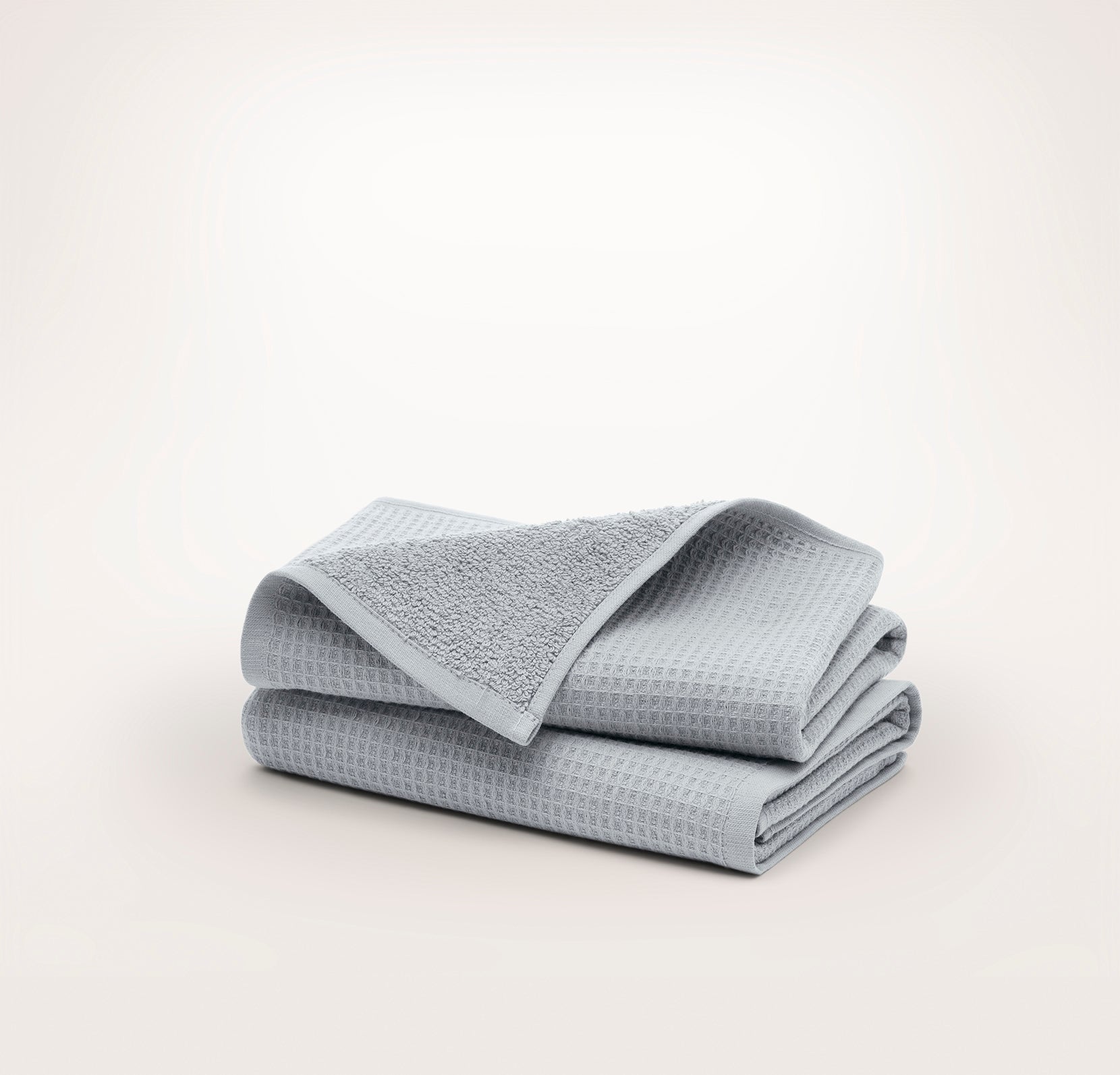 Waffle Terry Hand Towels (Pair) in Shore