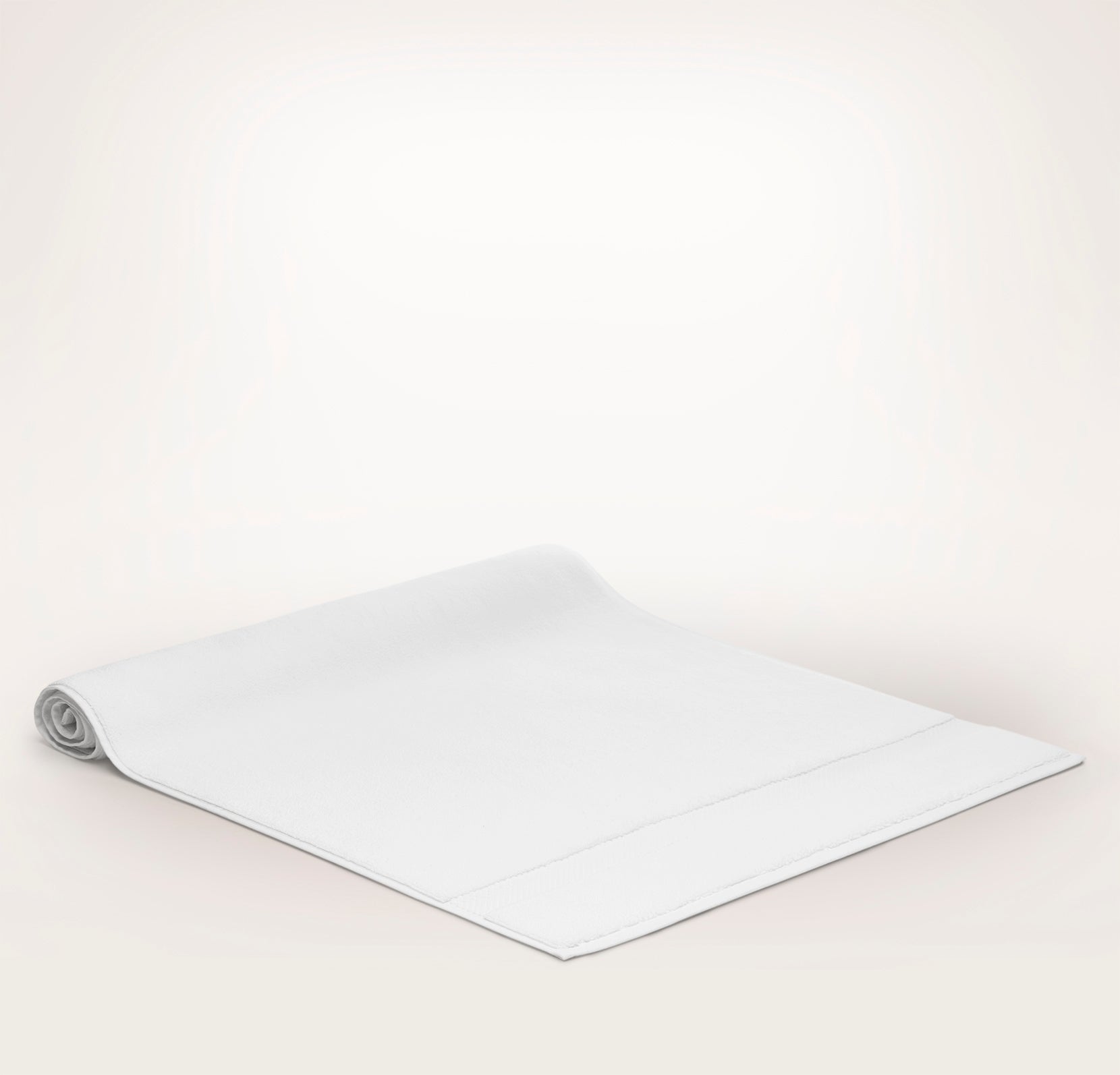 Oversized Plush Bath Mat in White