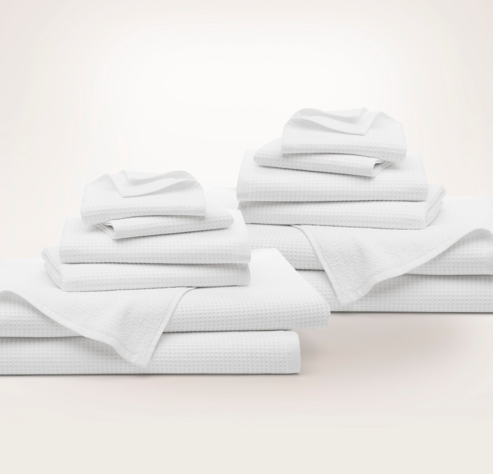 Complete Waffle Terry Bath Sheet Bundle in undefined