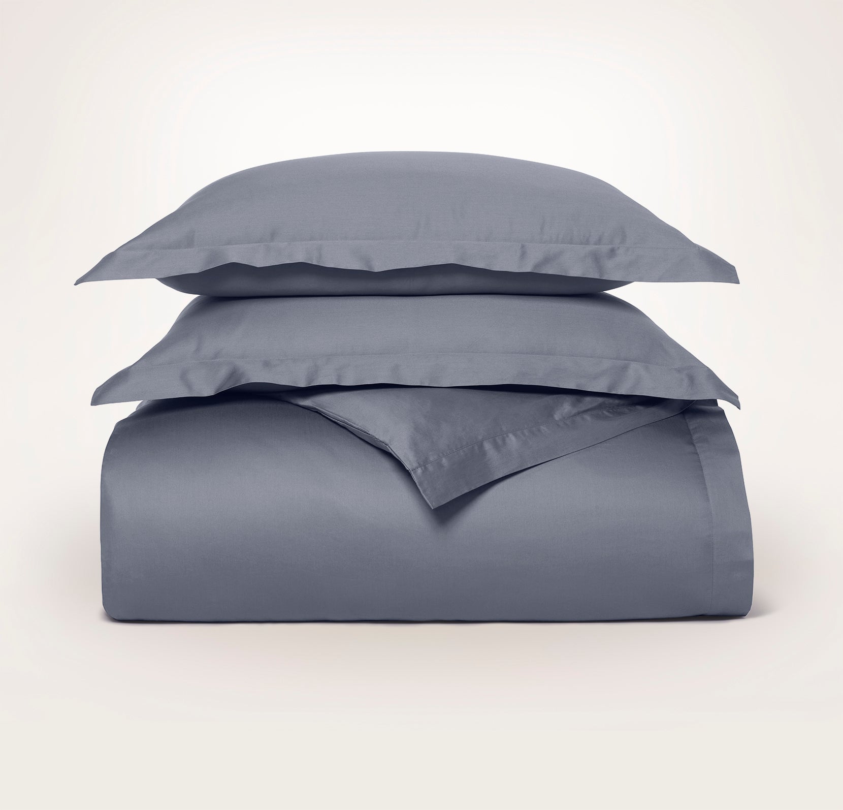 Signature Hemmed Duvet Set in Mineral