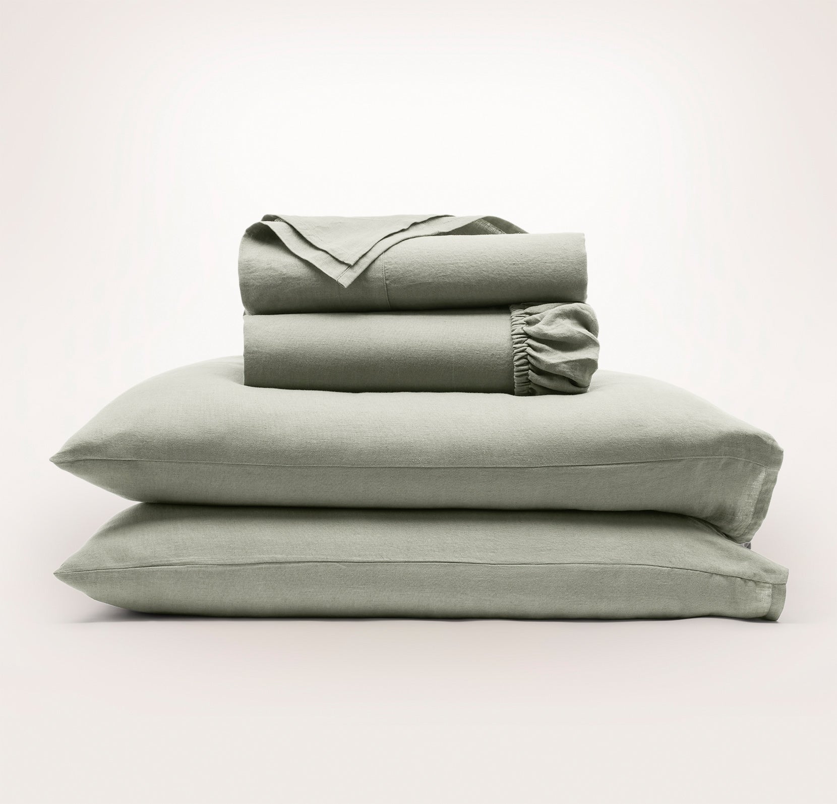 Linen Sheet Set in Sageleaf