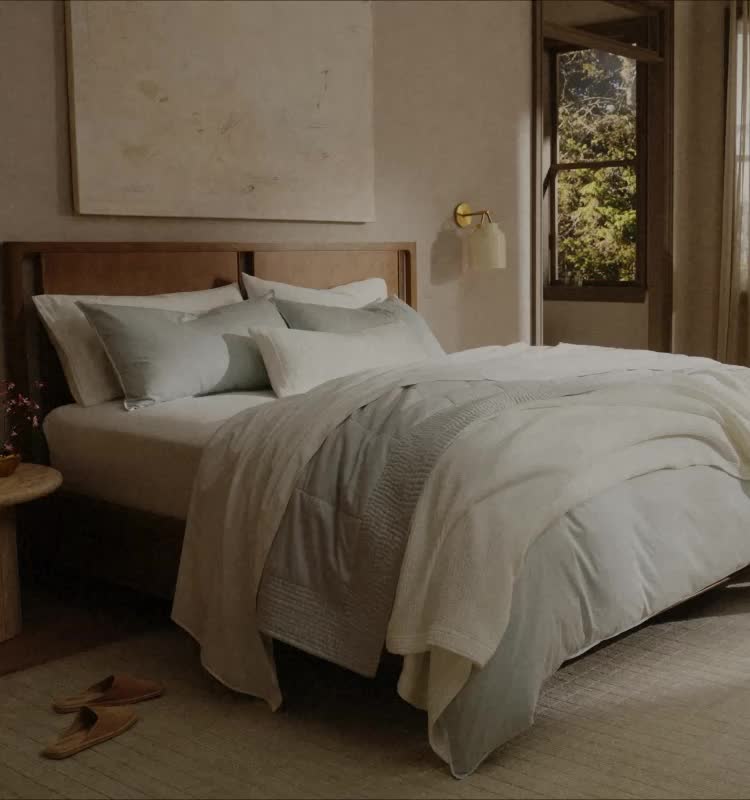 video background image - signature vintage washed bedding